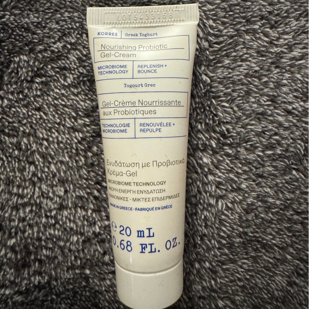 Korres Greek yogurt nourishing probiotic gel cream